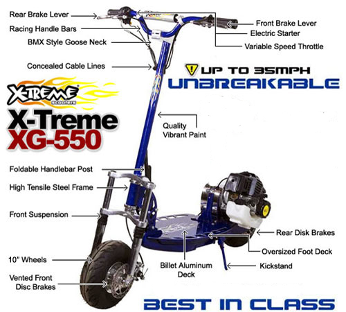 X-Treme XG550 Gas Scooter